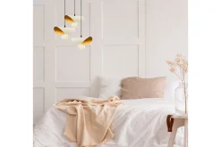 Taklampe Sugana Three Hvit / Gull