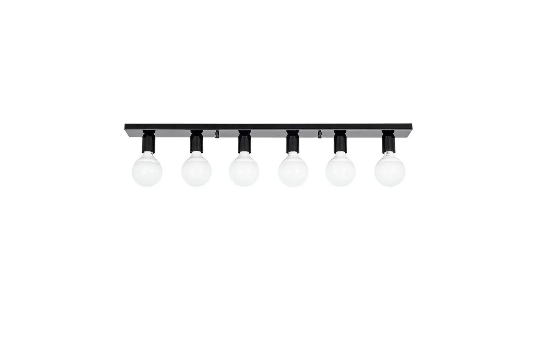Taklampe Wostra Stor Svart / Hvit