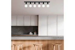 Taklampe Wostra Stor Svart / Hvit