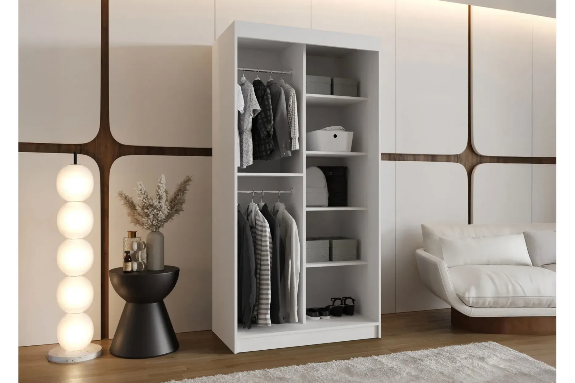 Tallmo Garderobe Med Speil 100x200 cm