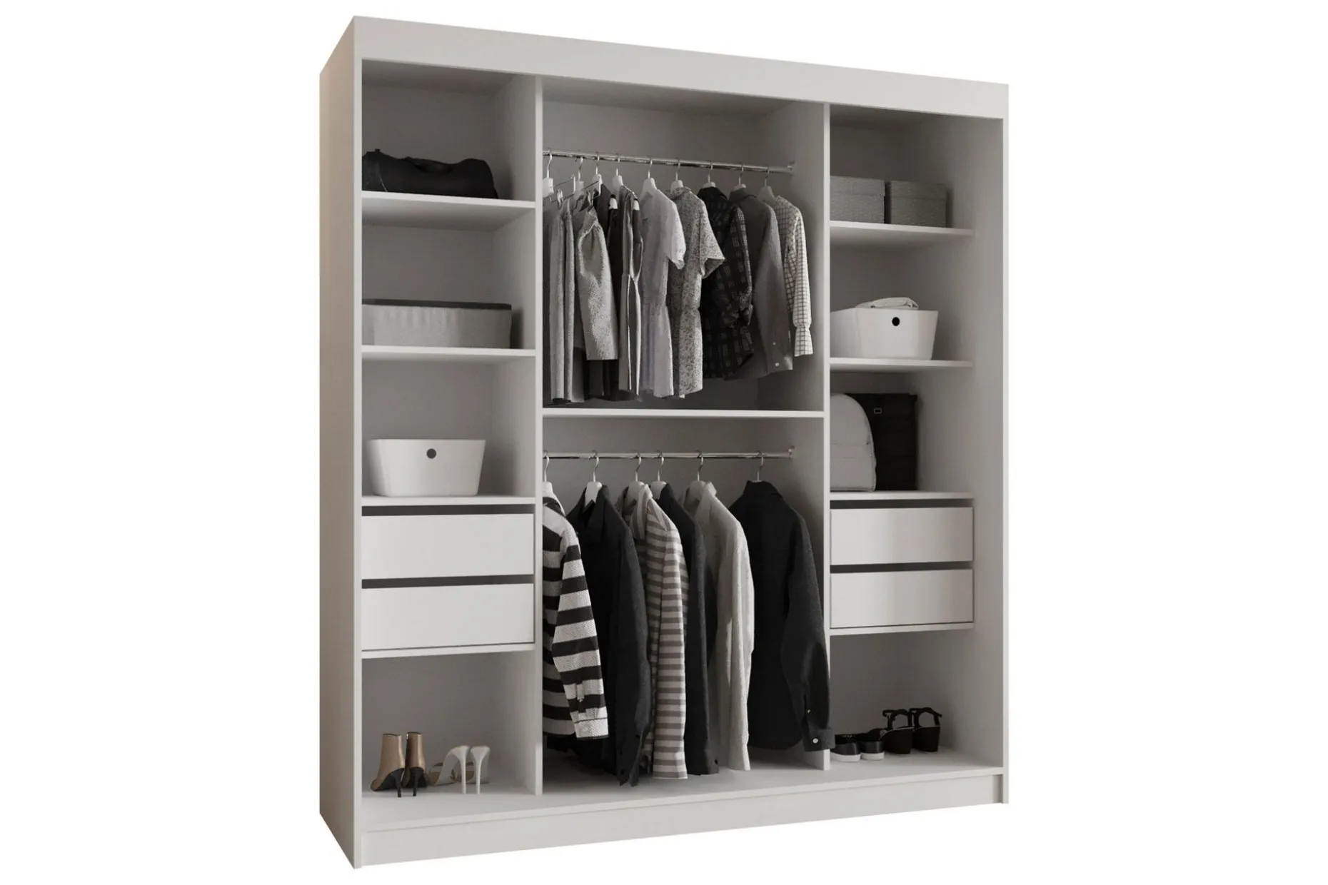Tallmo Garderobe Med Speil 180x200 cm