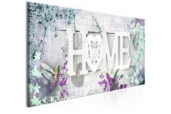 Tavle Home And Hummingbirds (1 Part) Green Narrow 135X45