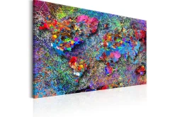 Tavle Map: Jackson Pollock Inspiration 120X80