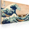 Tavle The Great Wave Off Kanagawa (Reproduction) 120X80