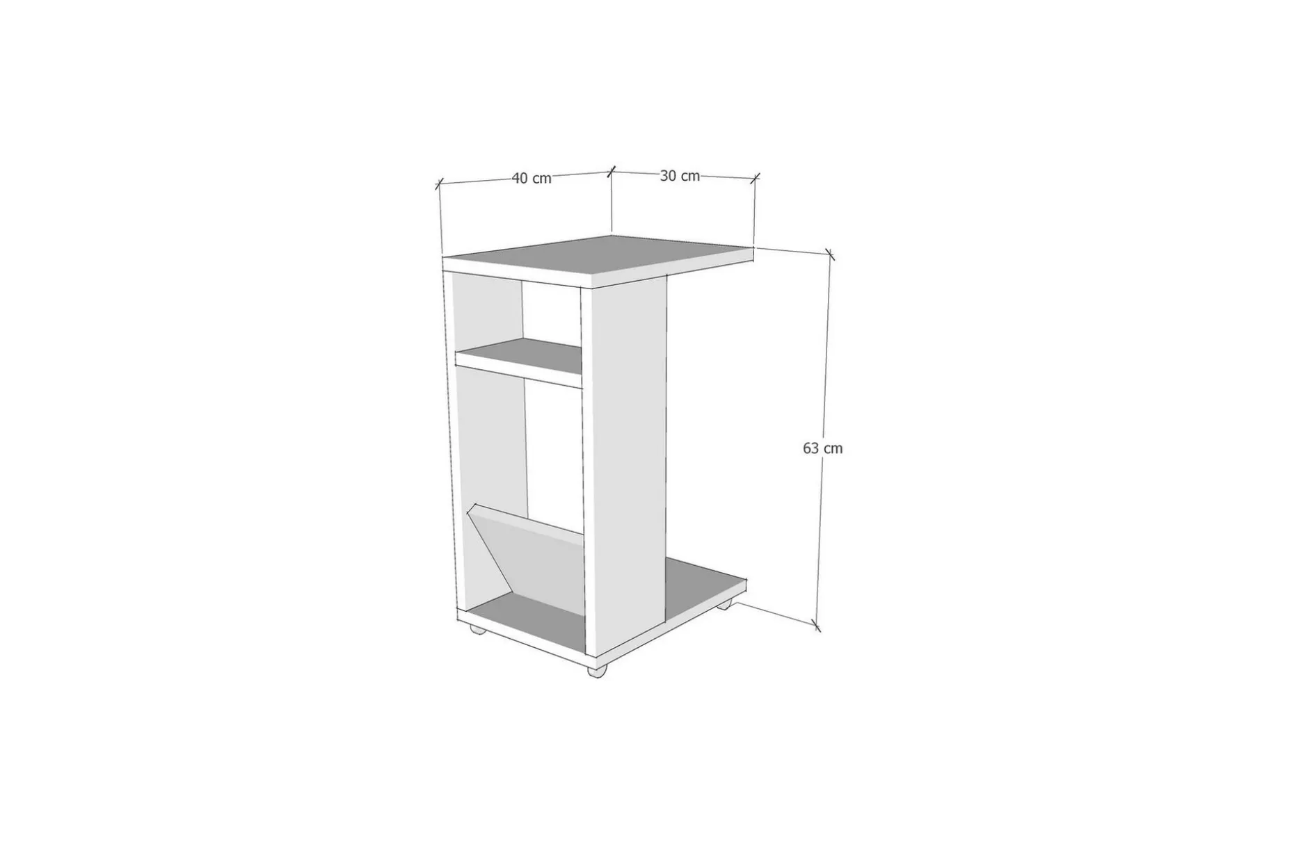 Tekel Sidebord 30 cm