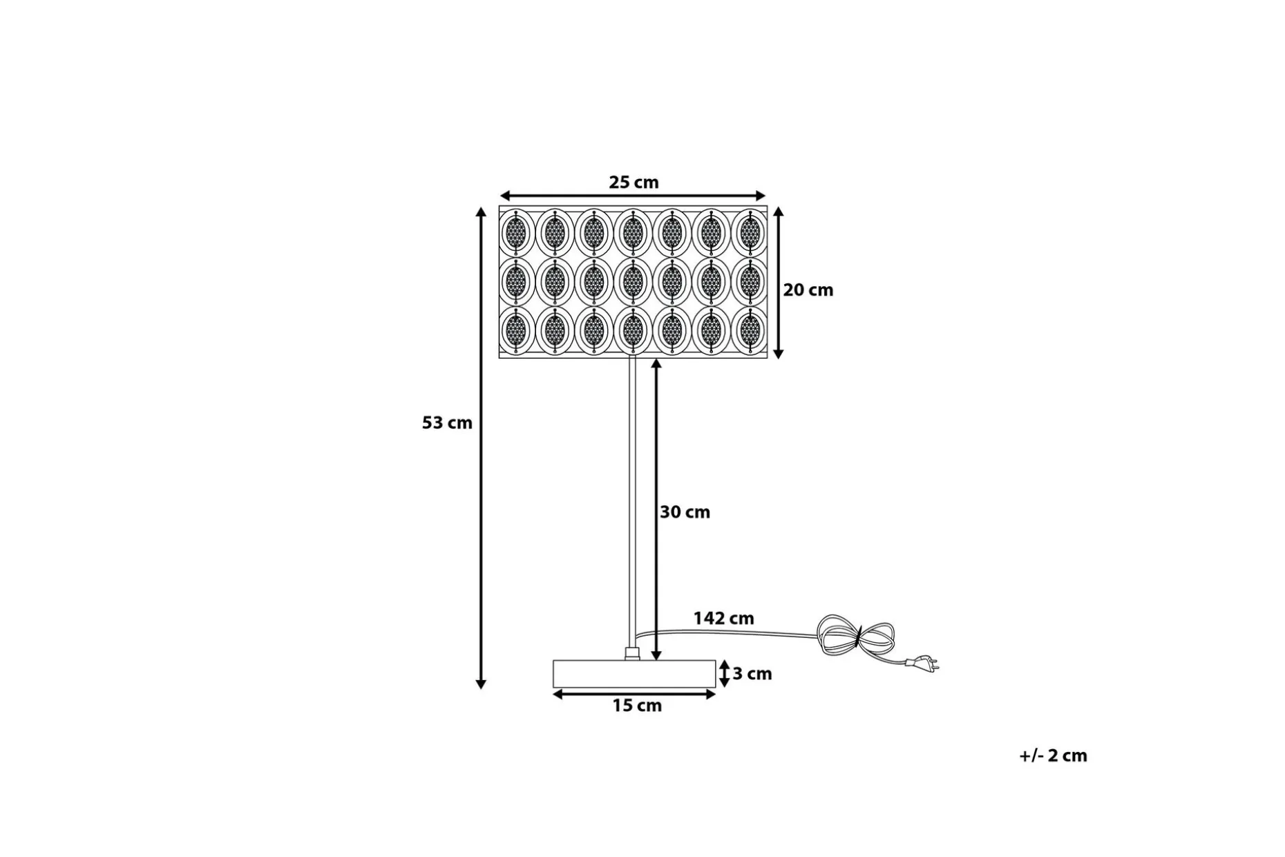 Tenna Bordlampe 25 cm