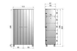 Tenney Garderobe 111 cm