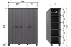 Tenney Garderobe 158 cm