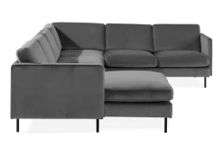 Teodin Hjørnesofa med Divan Venstre Fløyel