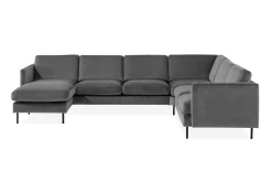 Teodin Hjørnesofa med Divan Venstre Fløyel