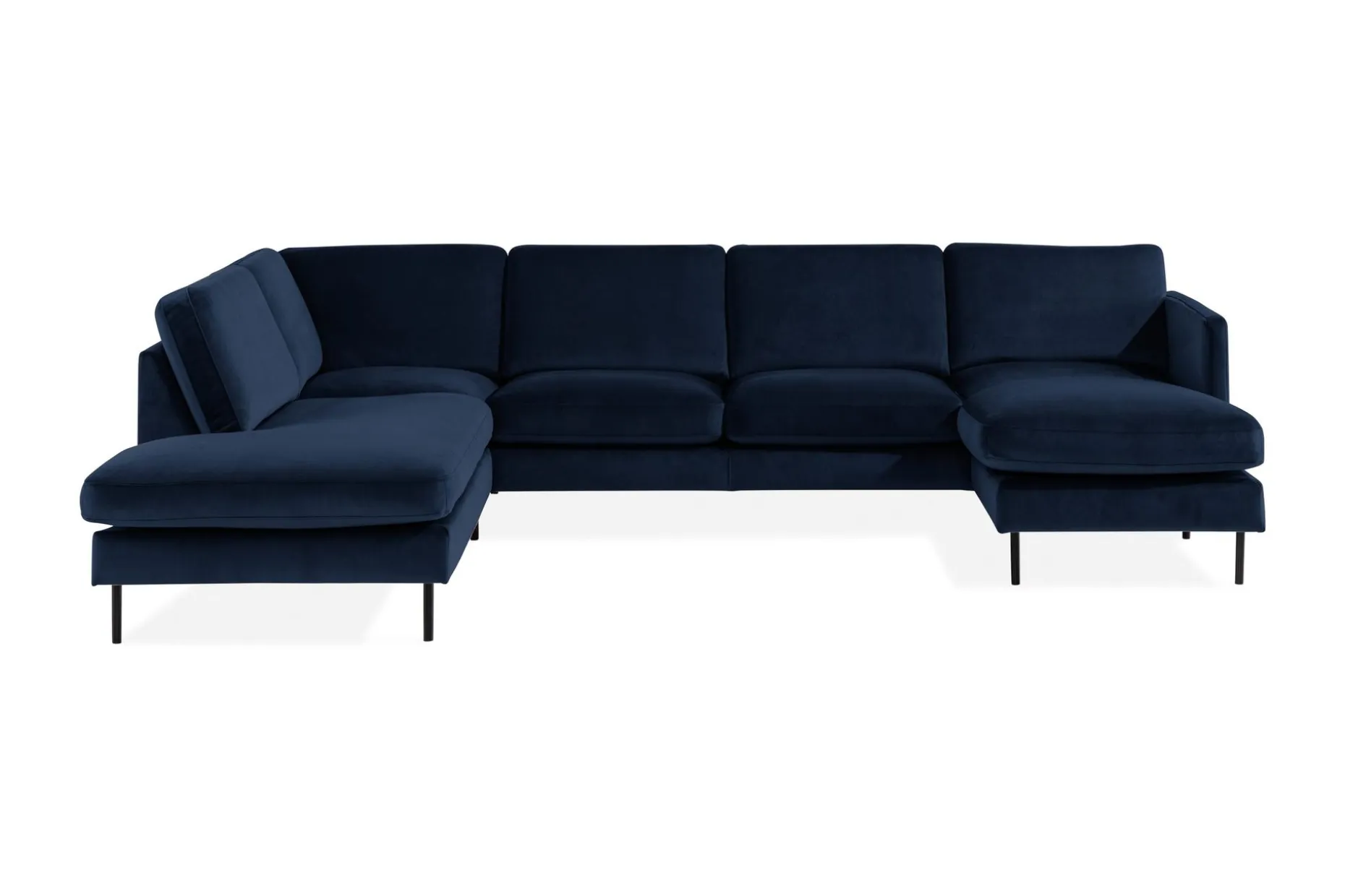 Teodin U-sofa med Divan Fløyel Høyre