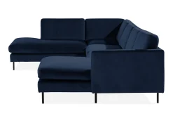 Teodin U-sofa med Divan Fløyel Høyre