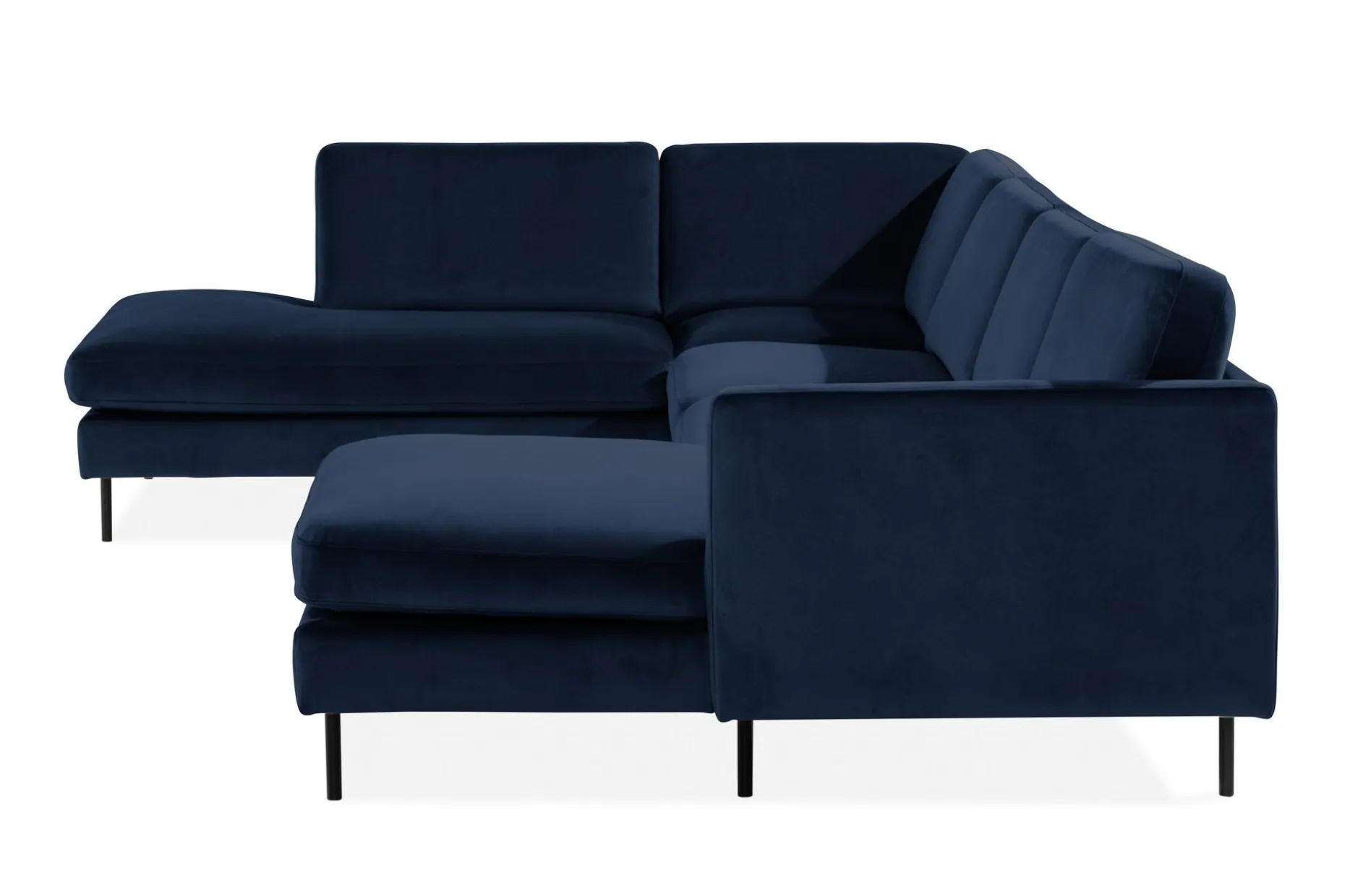 Teodin U-sofa med Divan Fløyel Høyre