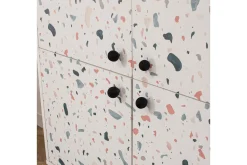 Terrazzo Highboard 95x111 cm Hvit