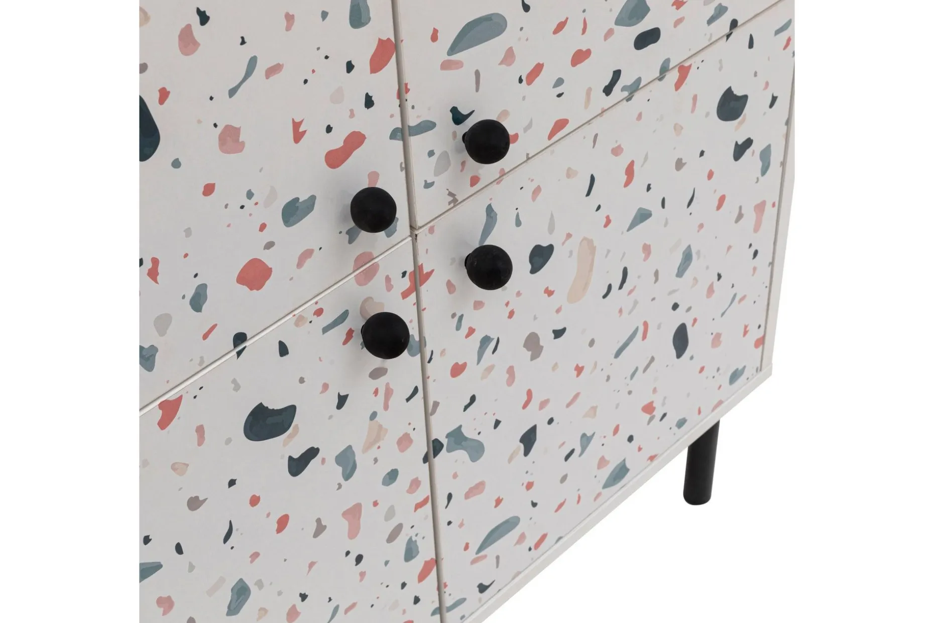 Terrazzo Highboard 95x111 cm Hvit
