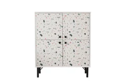 Terrazzo Highboard 95x111 cm Hvit