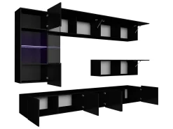 Tessan TV-veggseksjon med LED-belysning