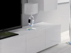 Tessan TV-veggseksjon med LED-belysning