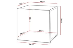 Tessan Veggskap 34 cm