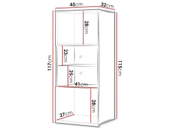 Tessan Vitrineskap 45x117 cm
