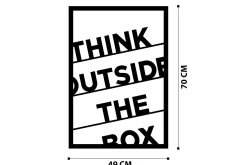 Think Outside The Box 50 cm Veggdekor
