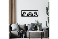 Three Monkeys L Veggdekor