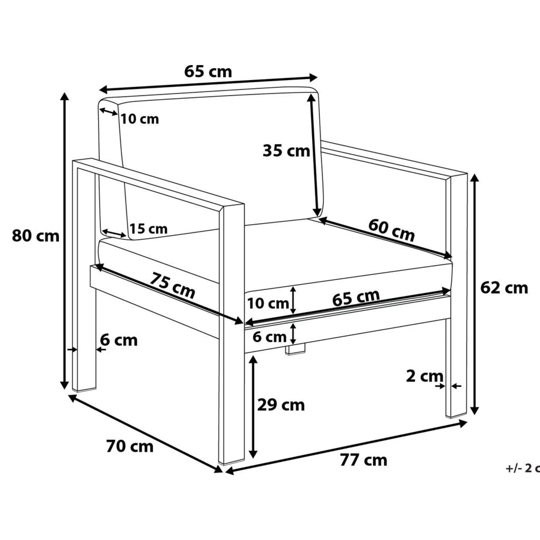 Tirrena Loungegruppe 90 cm