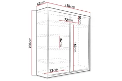 Top Garderobe 62x150 cm