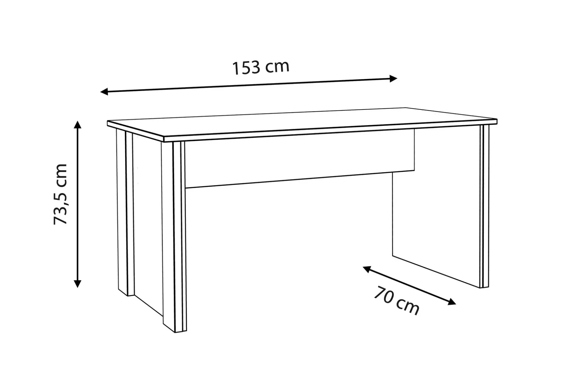 Torelles Skrivebord 153 cm