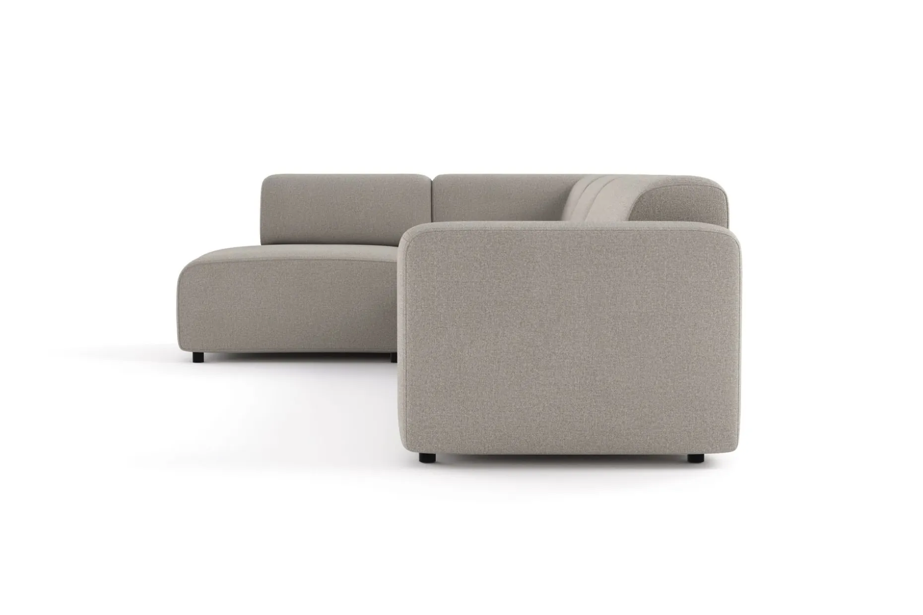 Torvasen 5-seters sofa med divan venstre i stoff