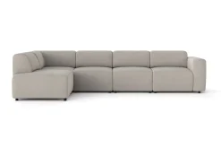 Torvasen 5-seters sofa med divan venstre i stoff