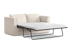 Travstad 3-seters sovesofa i chenille, fremoverutslått