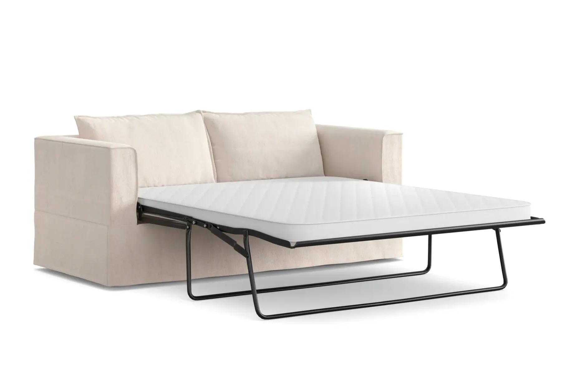 Travstad 3-seters sovesofa i chenille, fremoverutslått