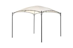 Trädgårdspergola Beliani Vomero Beige/svart Beige||Black