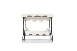 Tredobbelt hagestol Gowanda (200 x 165 x 110 cm) Hvit