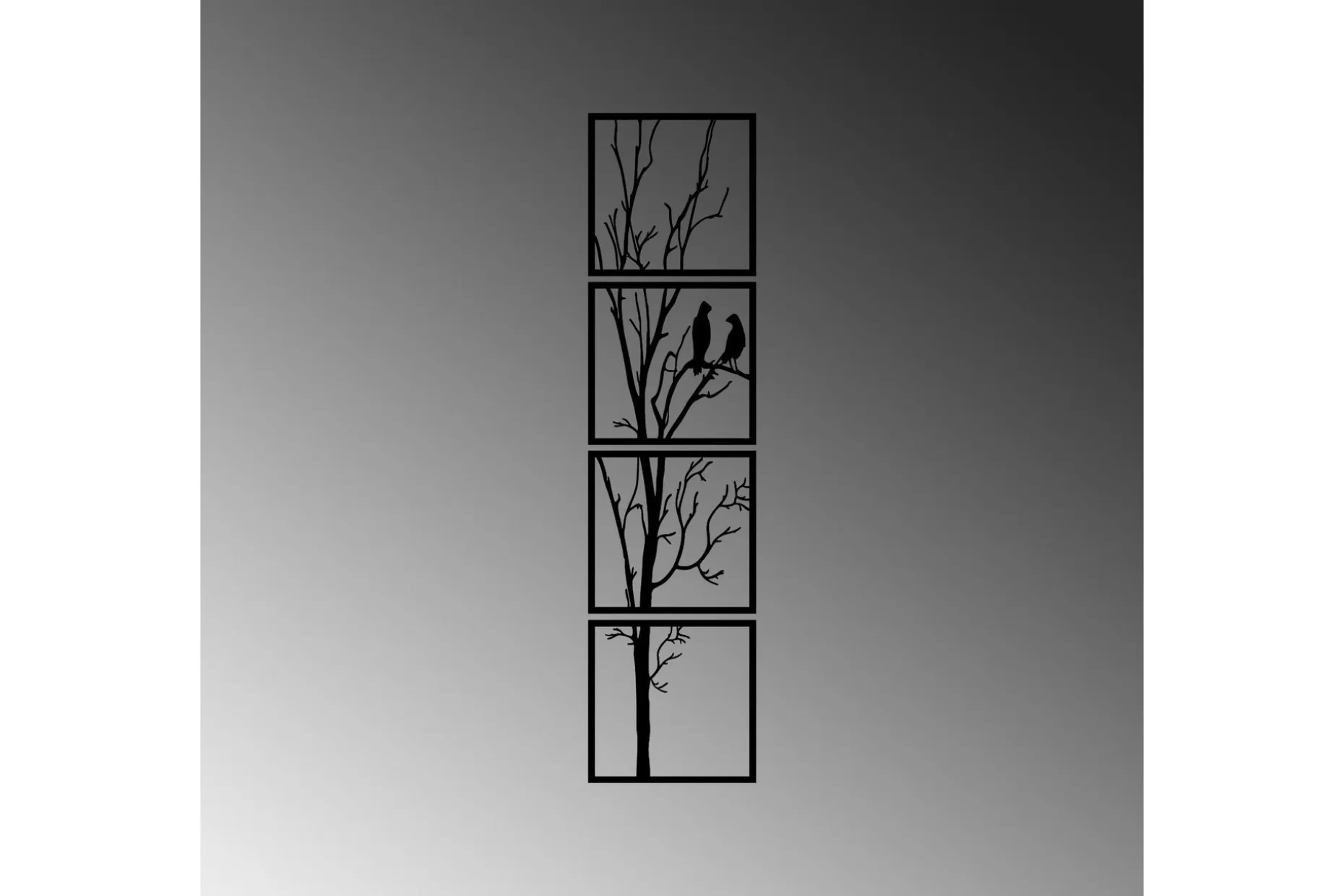 Tree And Birds 30 cm Veggdekor