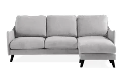Trend Lyx 3-seters Høyrevendt L-formet Sjeselongsofa i Stoff