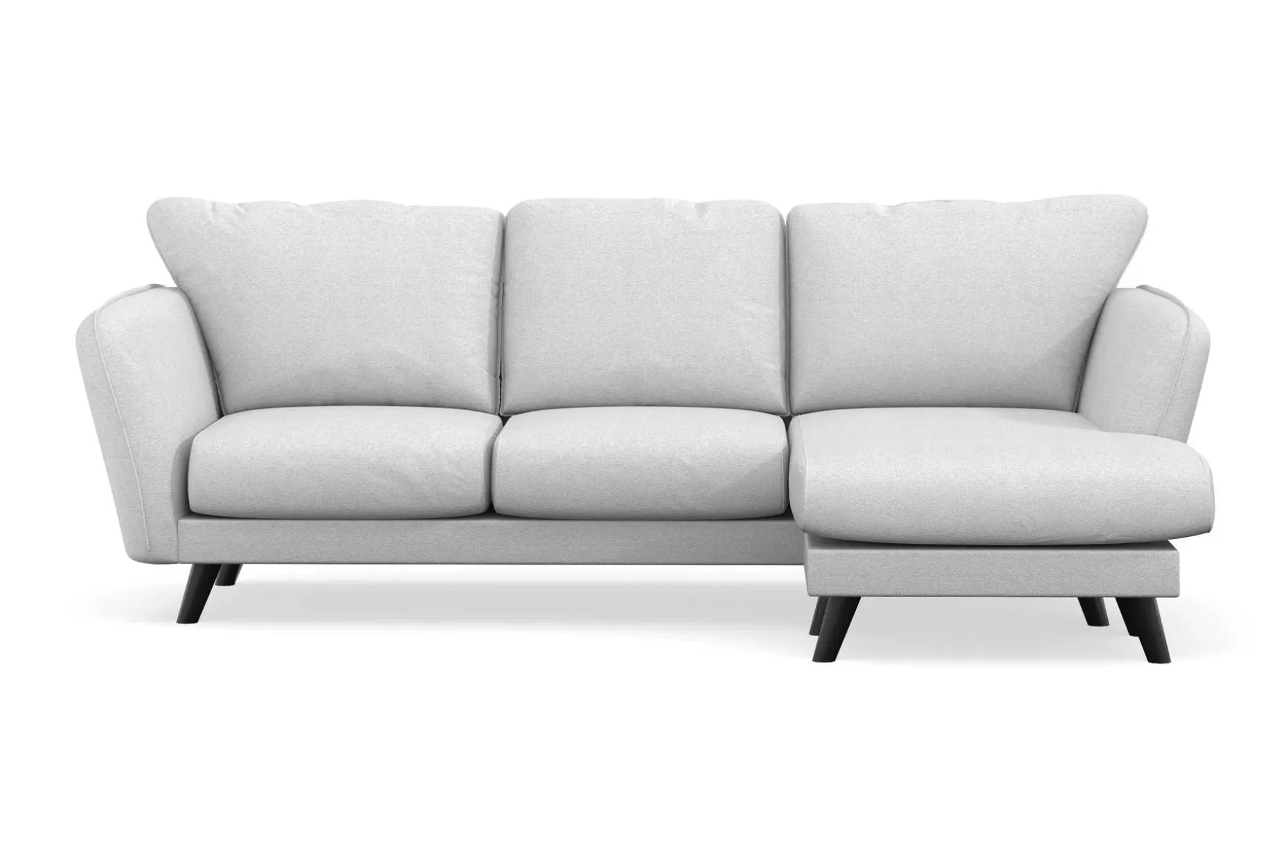 Trend Lyx 3-seters Høyrevendt L-formet Sjeselongsofa i Stoff