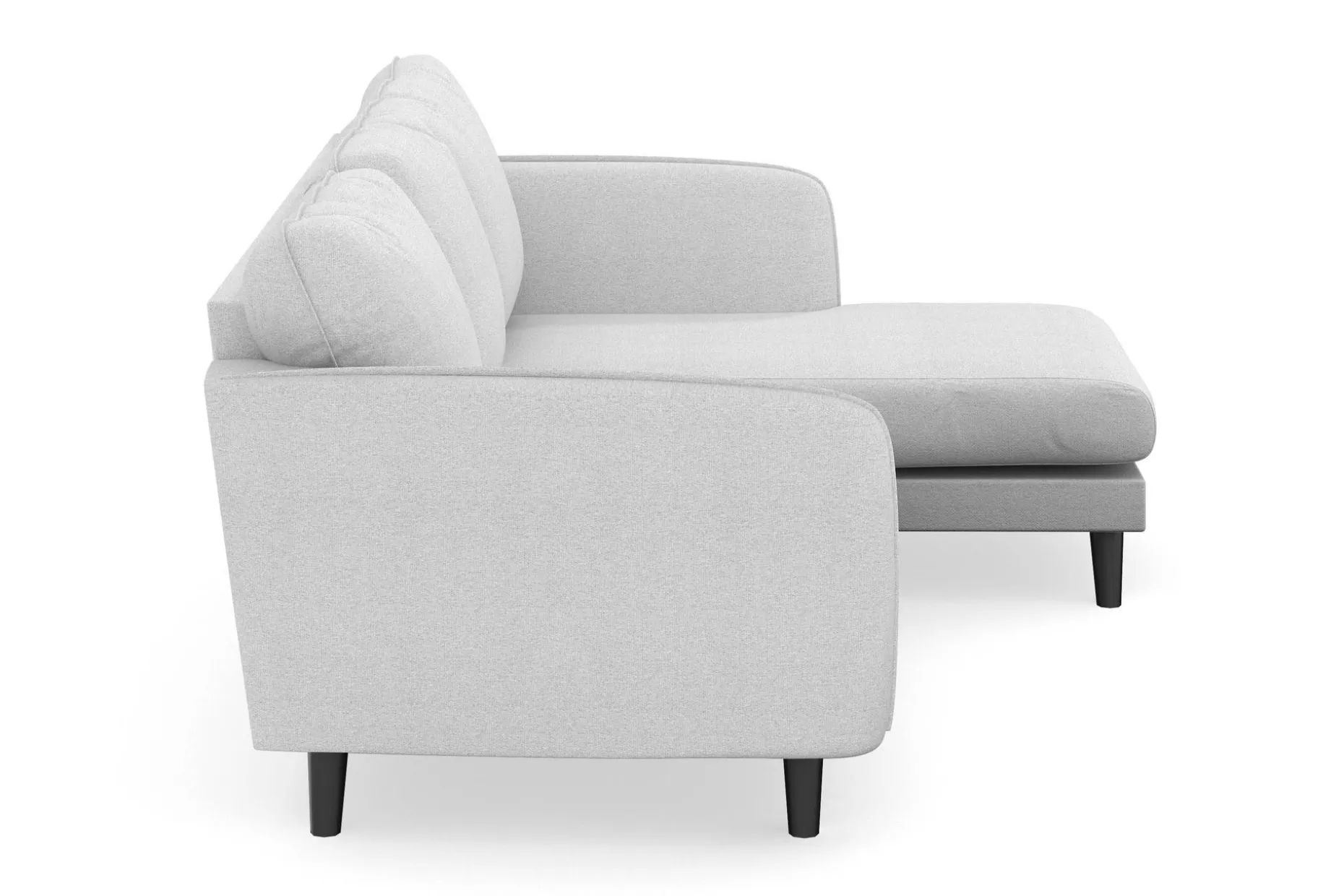 Trend Lyx 3-seters Høyrevendt L-formet Sjeselongsofa i Stoff