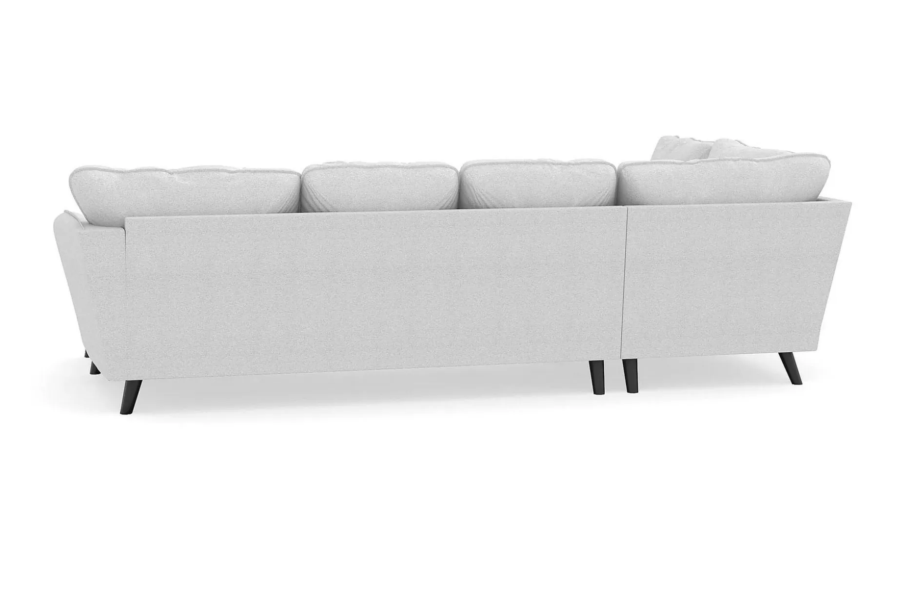 Trend Lyx 4-seters Høyrevendt U-formet Sofa med Divan og Sjeselong i Stoff