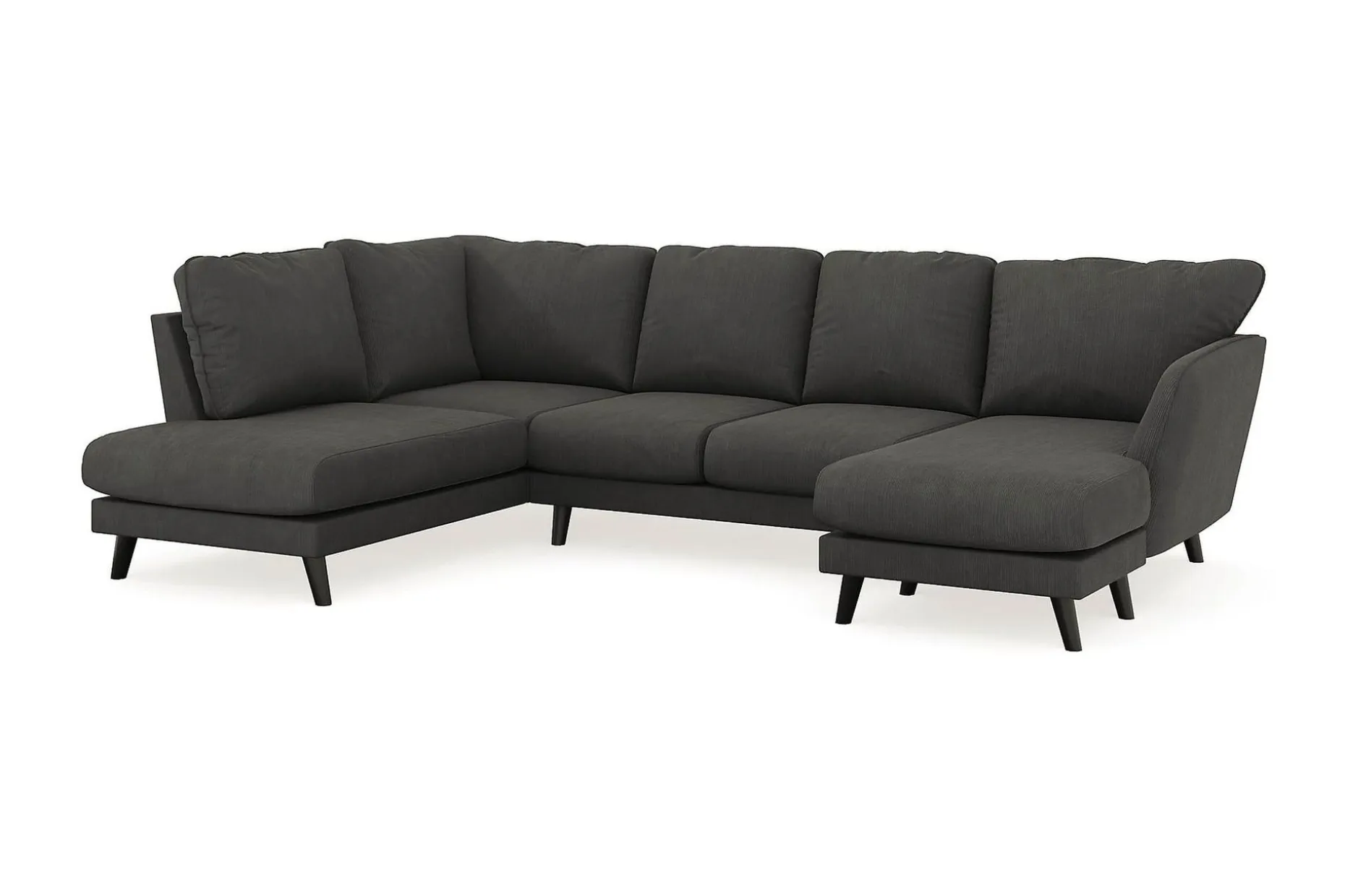 Trend Lyx 4-seters Høyrevendt U-formet Sofa med Divan og Sjeselong i Manchester