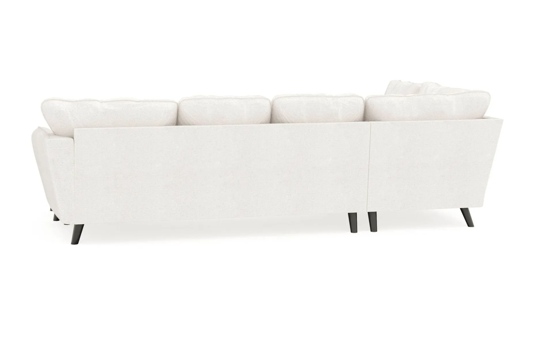 Trend Lyx 4-seters Høyrevendt U-formet Sofa med Divan og Sjeselong i Bouclé