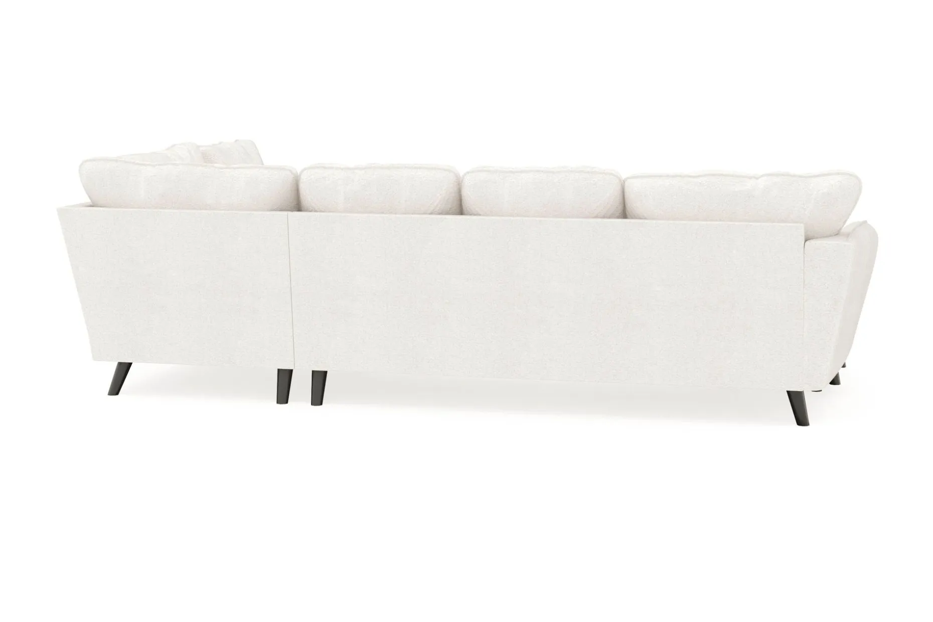 Trend Lyx 4-seters Venstrevendt U-formet Sofa med Divan og Sjeselong i Bouclé