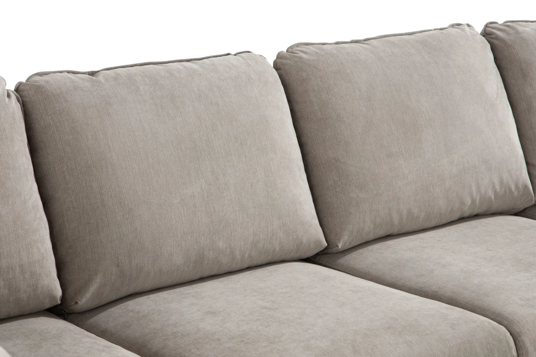 Trend Lyx 4-seters Venstrevendt U-formet Sofa med Divan og Sjeselong i Stoff