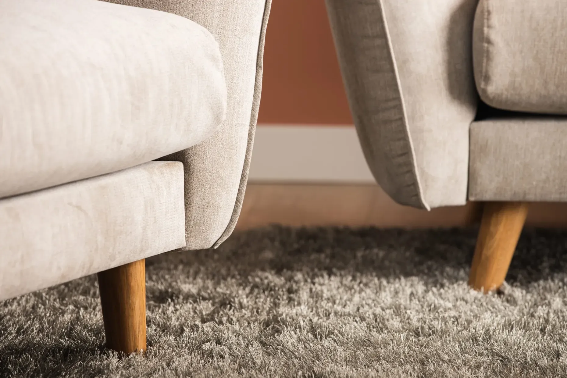 Trend Lyx 4-seters Venstrevendt L-formet Sjeselongsofa i Stoff