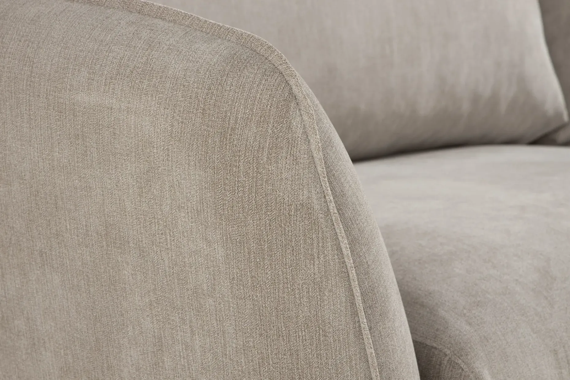 Trend Lyx 4-seters Venstrevendt L-formet Sjeselongsofa i Stoff