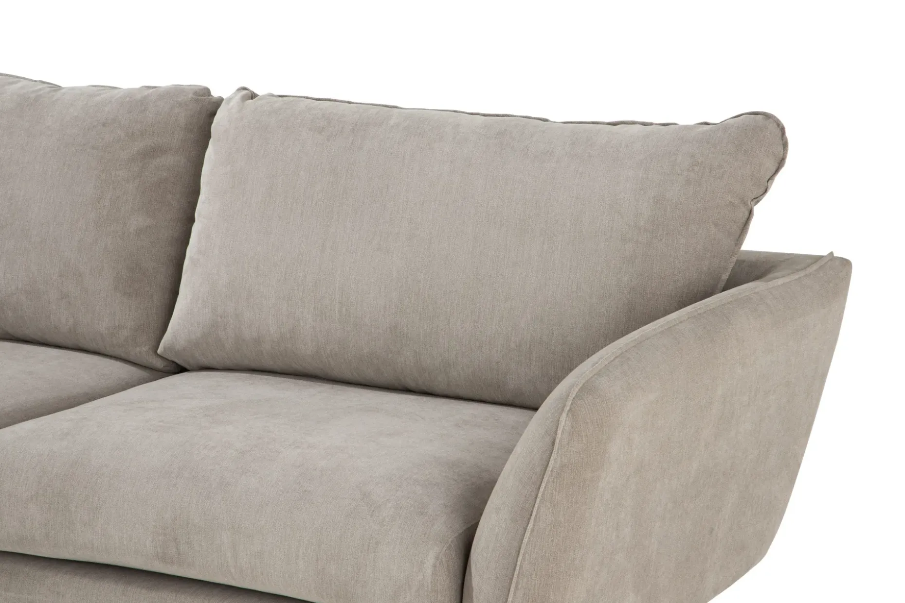 Trend Lyx 4-seters Venstrevendt L-formet Sjeselongsofa i Stoff