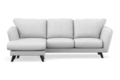 Trend Lyx 3-seters Venstrevendt L-formet Sjeselongsofa i Stoff