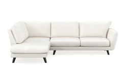 Trend Lyx 4-seters Venstrevendt L-formet Sjeselongsofa i Bouclé