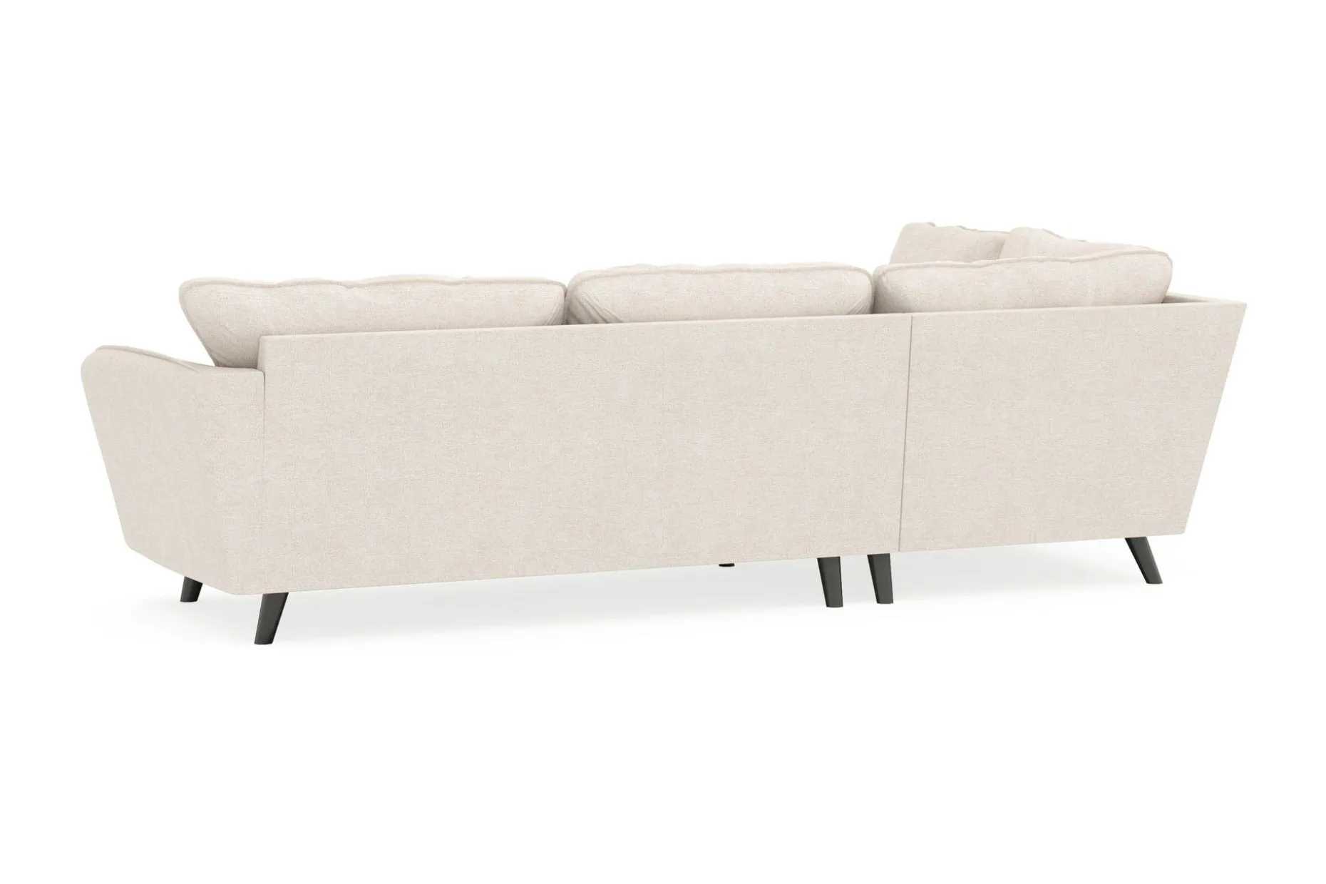 Trend Lyx 4-seters Venstrevendt L-formet Sjeselongsofa i Stoff